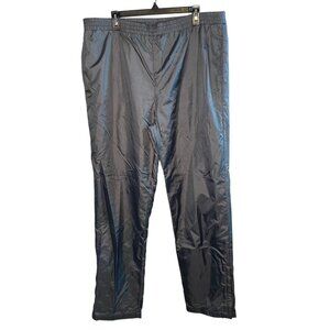 Profile Vintage Nylon elastic waist gray windbreaker track Pants size XL